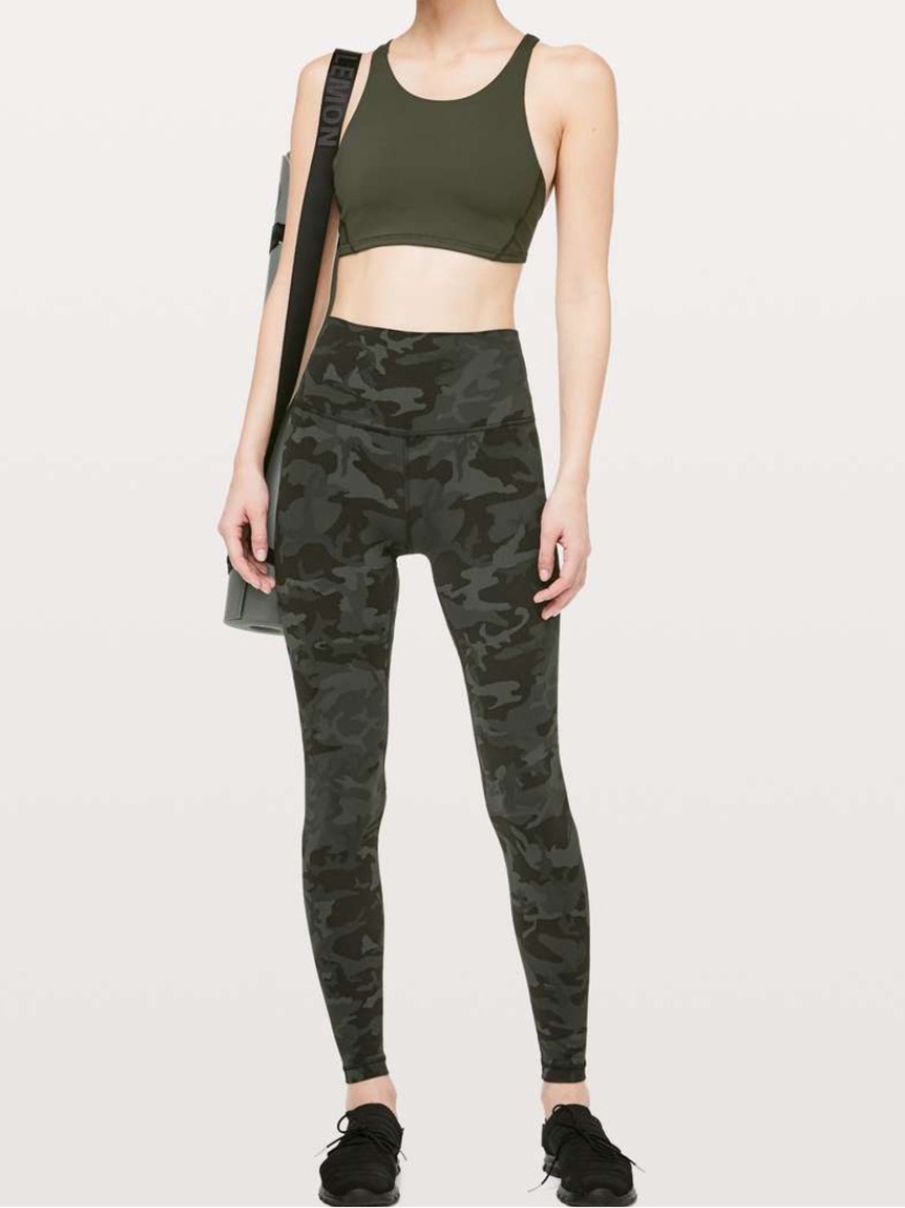 Lululemon High Rise Align green camo Leggings • size 4 • excellent condition